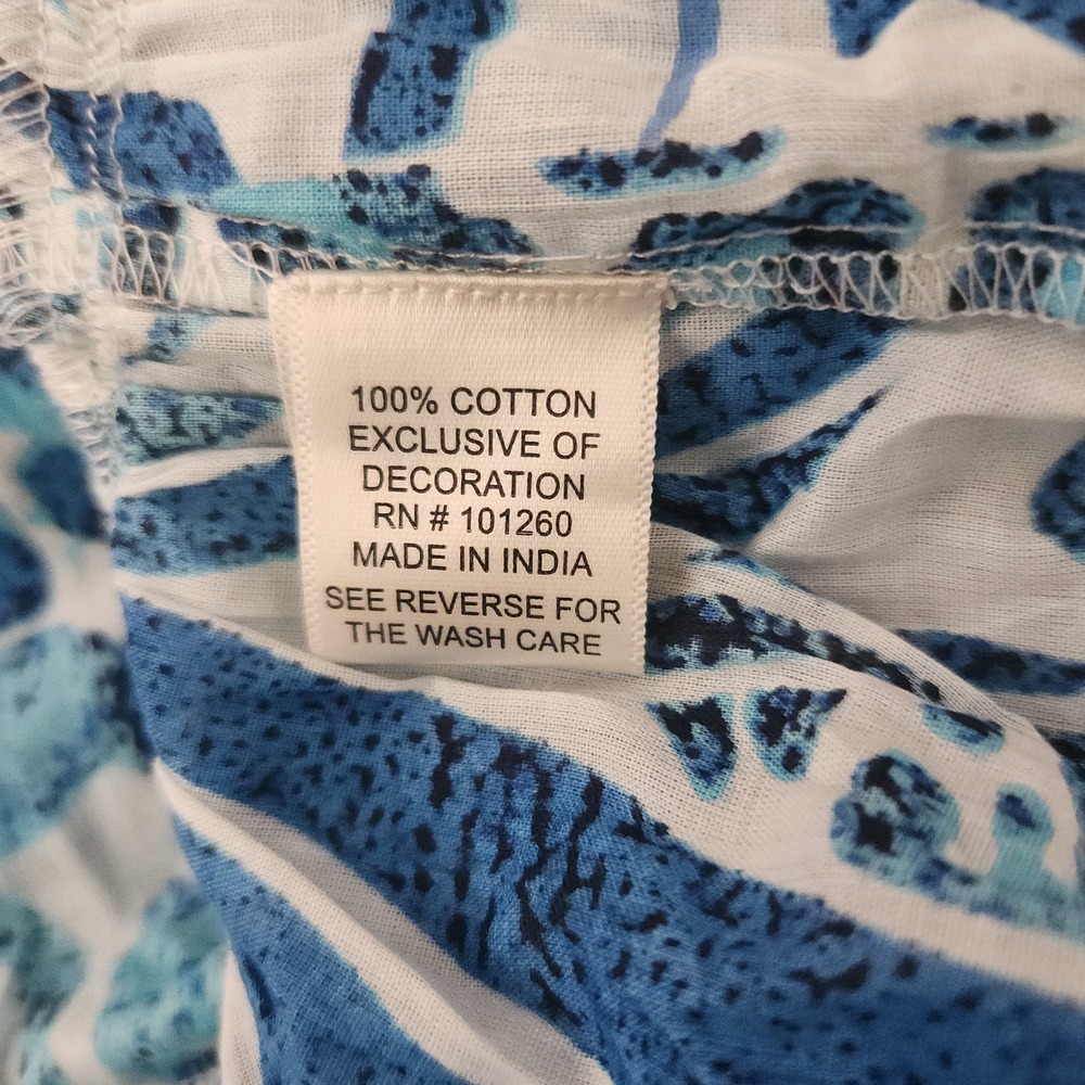 True Destinations Resort Tiered Blue Animal Print Maxi Dress XS NWT - Picture 6 of 6